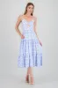 Vestido maxi lino estampado sold by Shasa