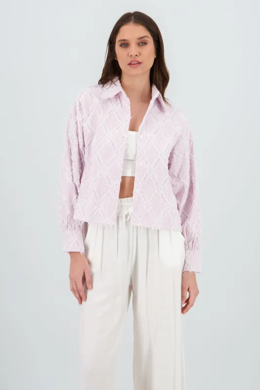 Camisa crop bordado sold by Shasa