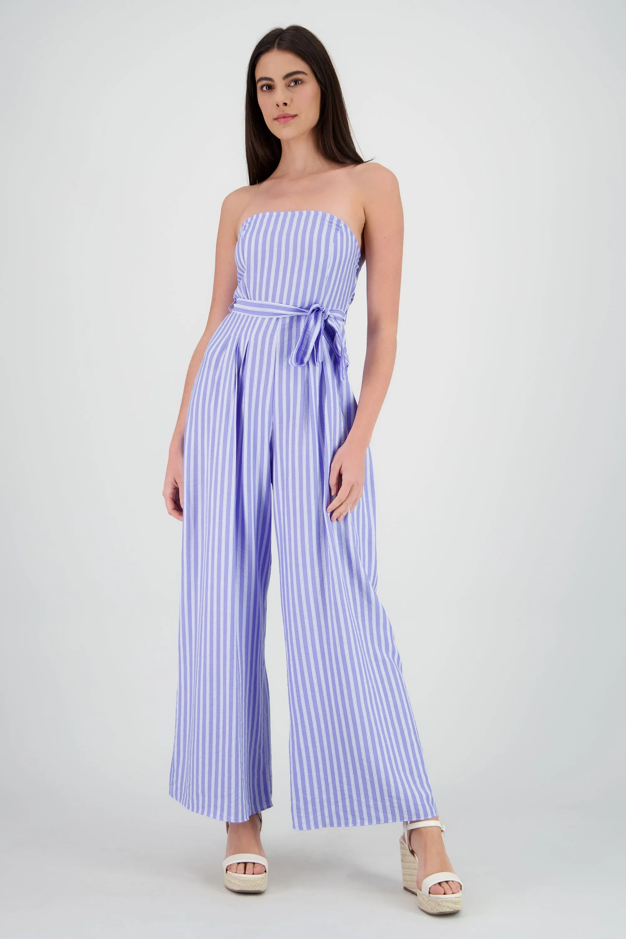 Jumpsuit strapless detalle lazo rayas sold by Shasa product image thumbnail 2