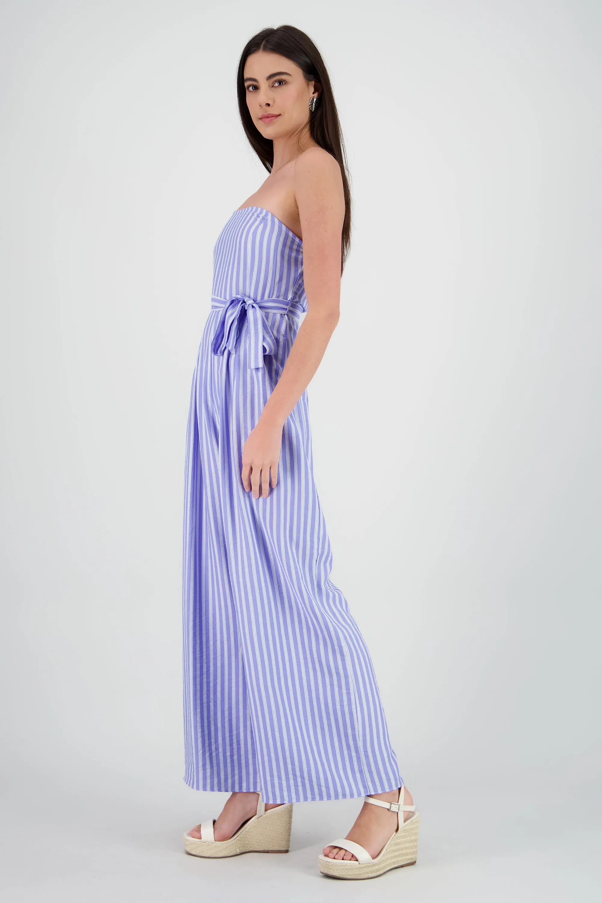 Jumpsuit strapless detalle lazo rayas sold by Shasa product image thumbnail 3