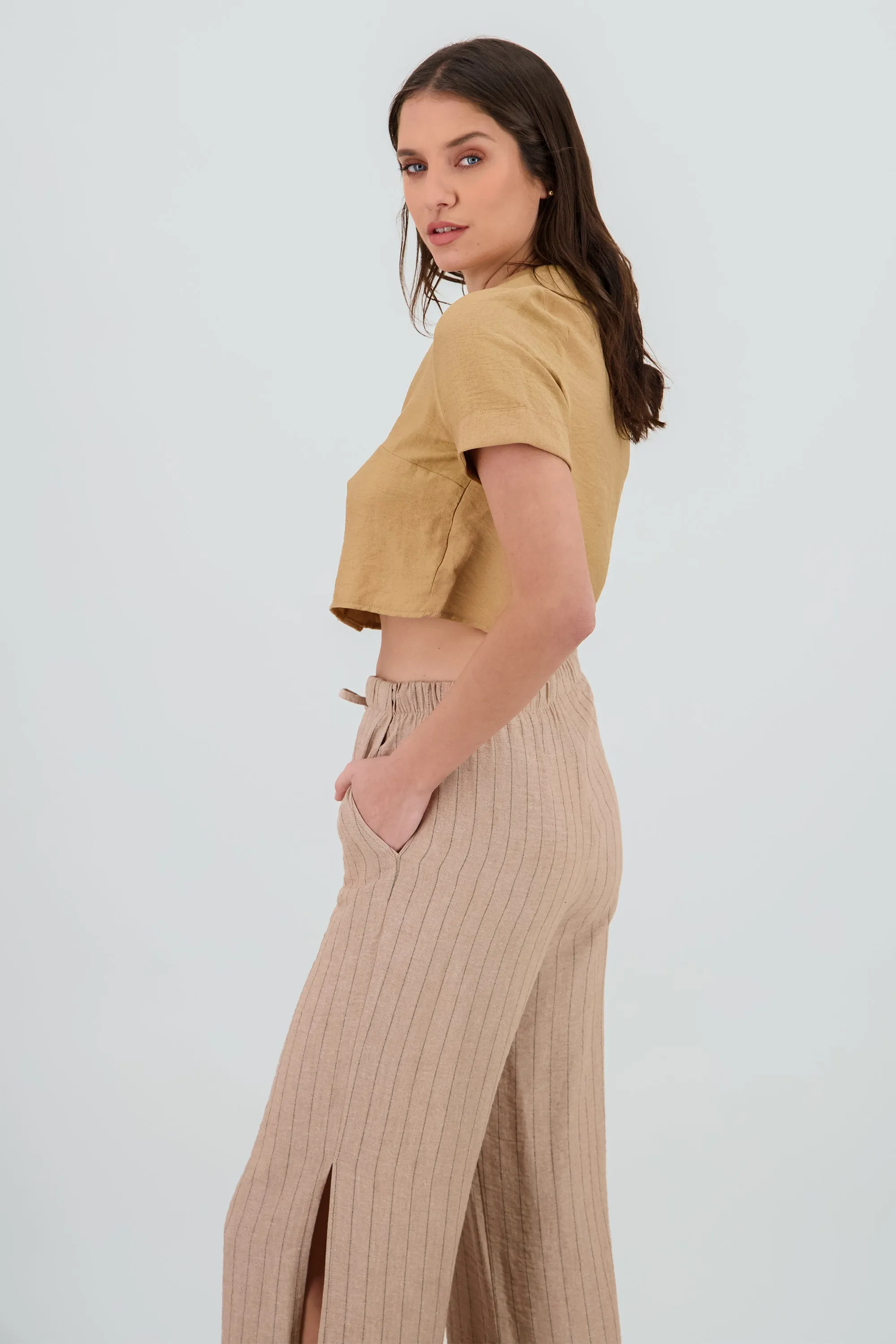 Camisa manga corta cuello textura sold by Shasa product image thumbnail 3