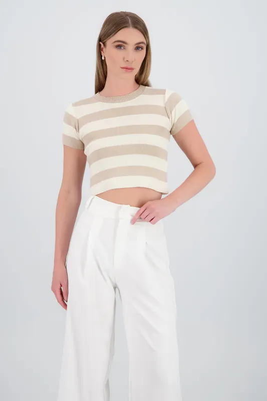 Top Tejido Suave Manga Corta sold by Shasa