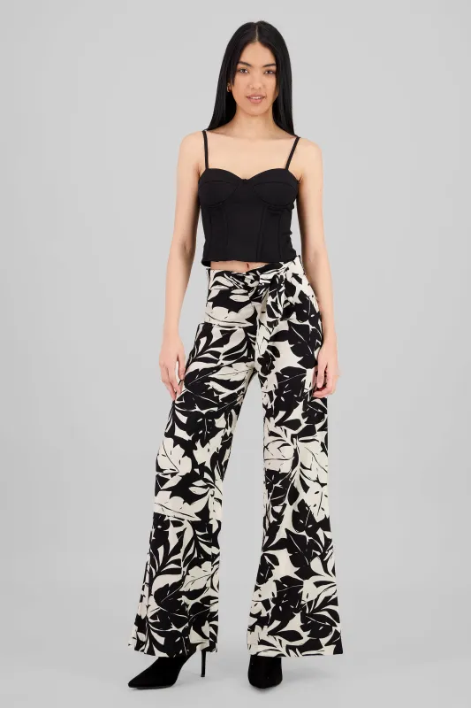 Pantalon amplio tropical detalle laso sold by Shasa