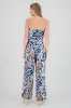 Jumpsuit strapless amplio detalle estampado sold by Shasa