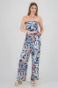 Jumpsuit strapless amplio detalle estampado sold by Shasa