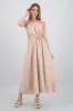 Vestido cut out maxi lino sold by Shasa