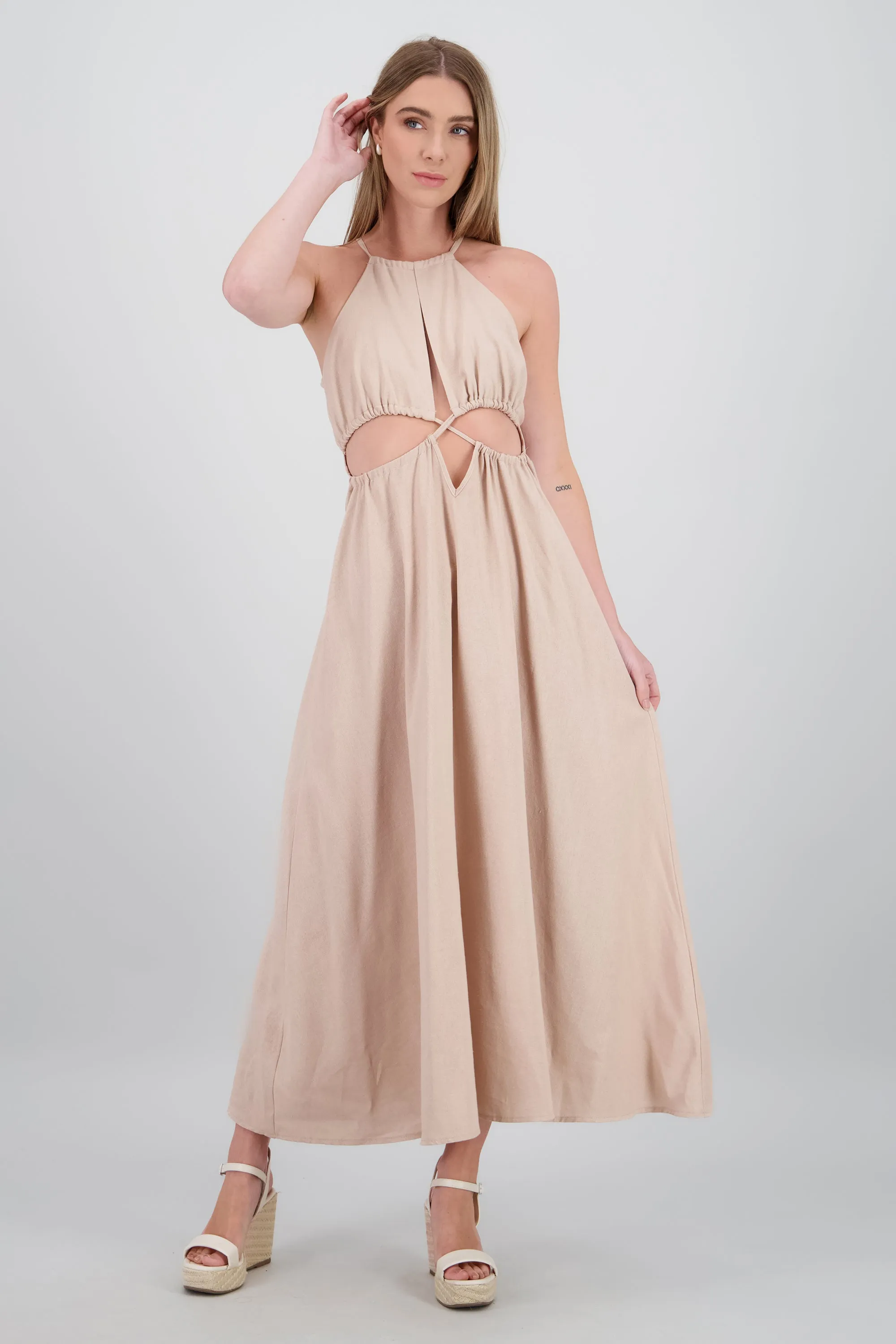 Vestido cut out maxi lino sold by Shasa product image thumbnail 2