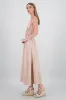 Vestido cut out maxi lino sold by Shasa