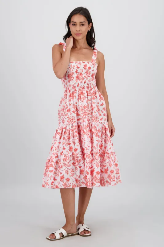 Vestido estampado flores olanes sold by Shasa