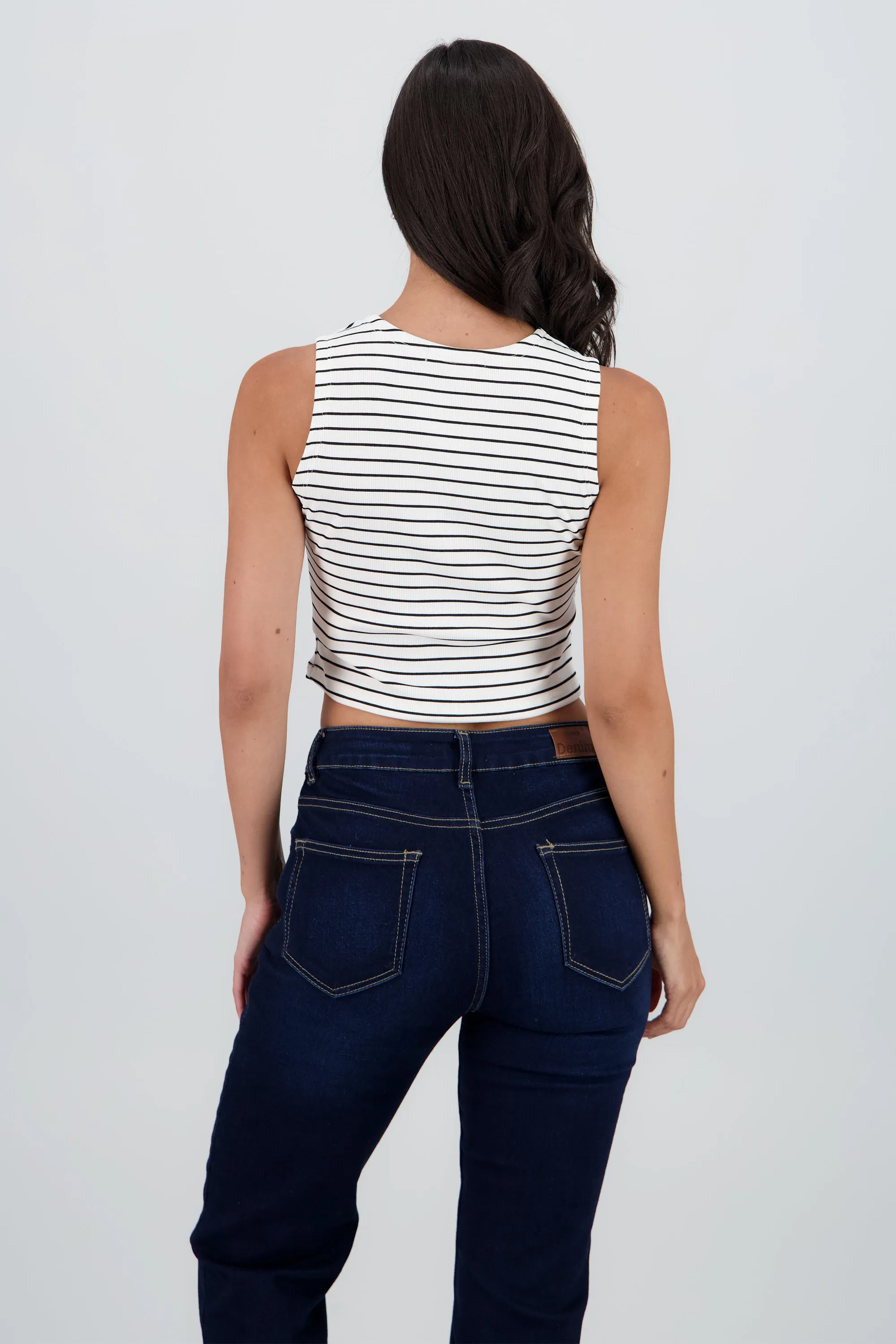 Top sin mangas corto de rayas sold by Shasa product image thumbnail 4