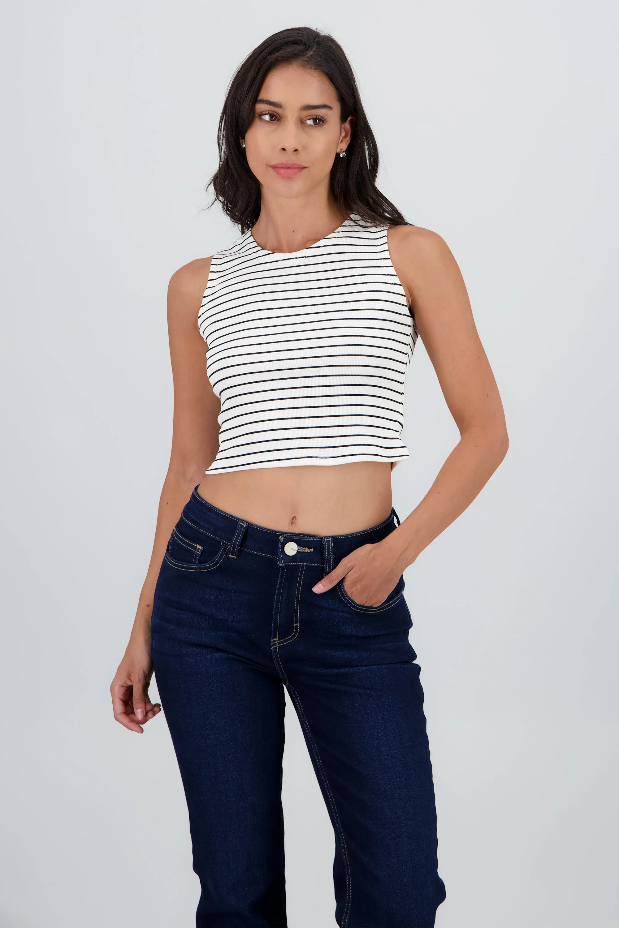 Top sin mangas corto de rayas sold by Shasa product image thumbnail 2