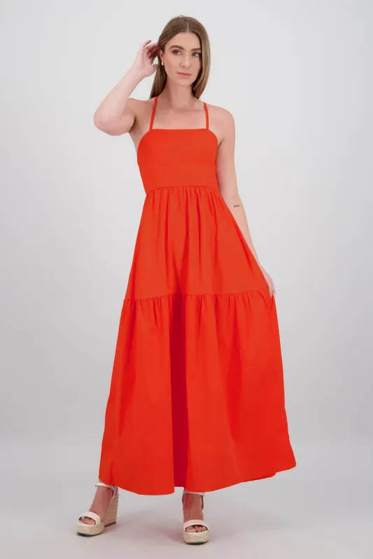 Vestido maxi popleina cruce espalda Hypsters sold by Shasa