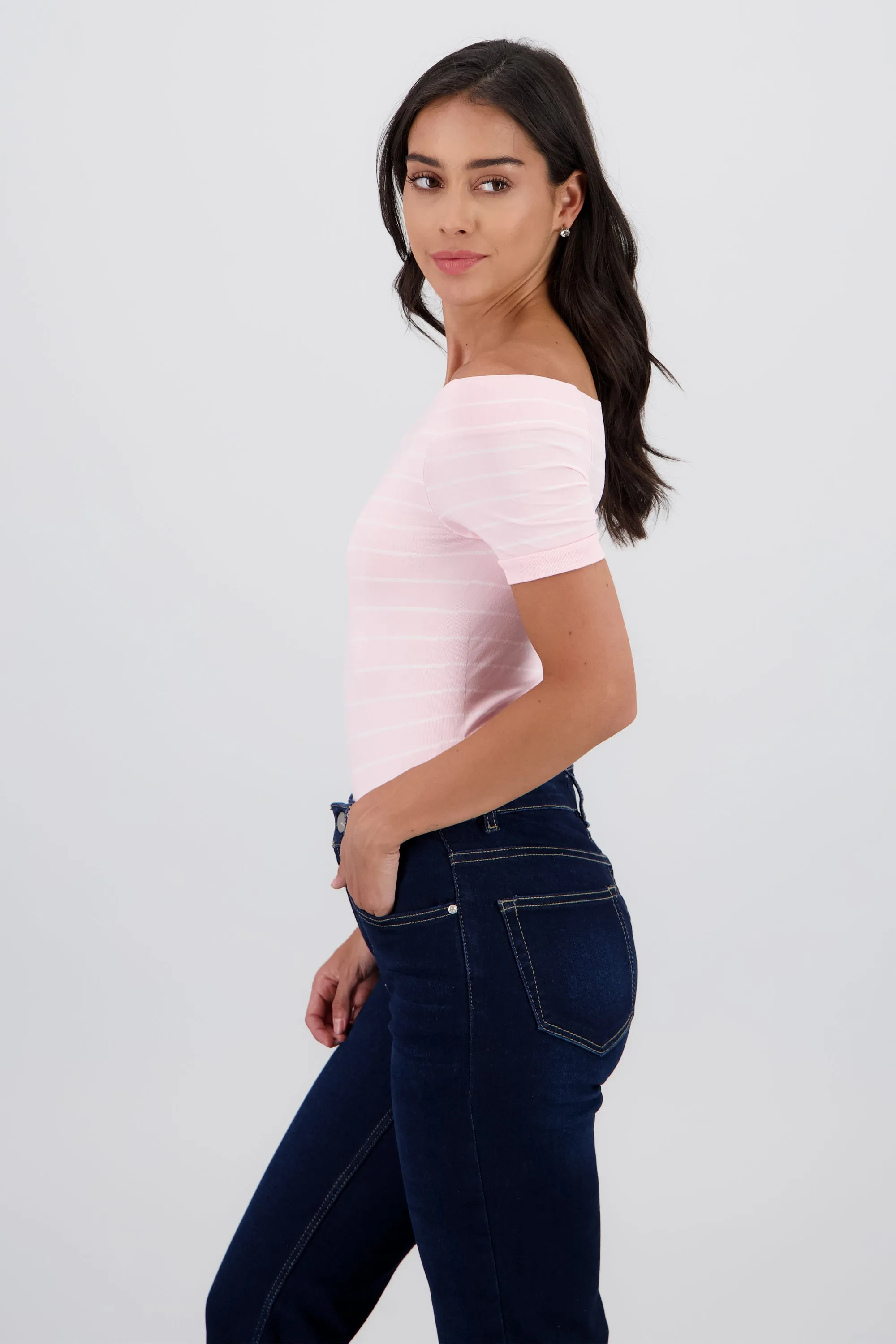 Bodysuit rayas hombro descubierto sold by Shasa product image thumbnail 3