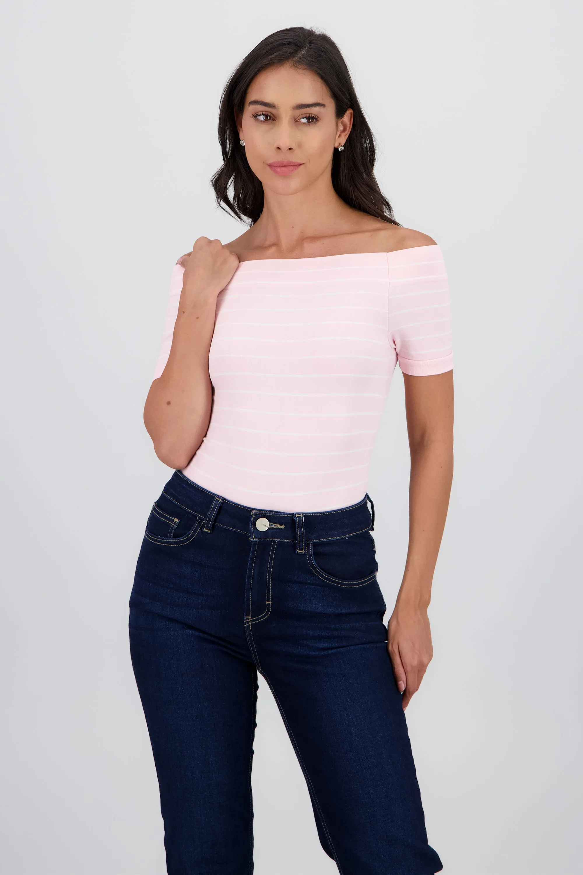 Bodysuit rayas hombro descubierto sold by Shasa product image thumbnail 2