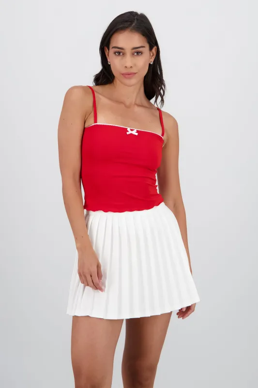 Top detalle contraste con moño sold by Shasa