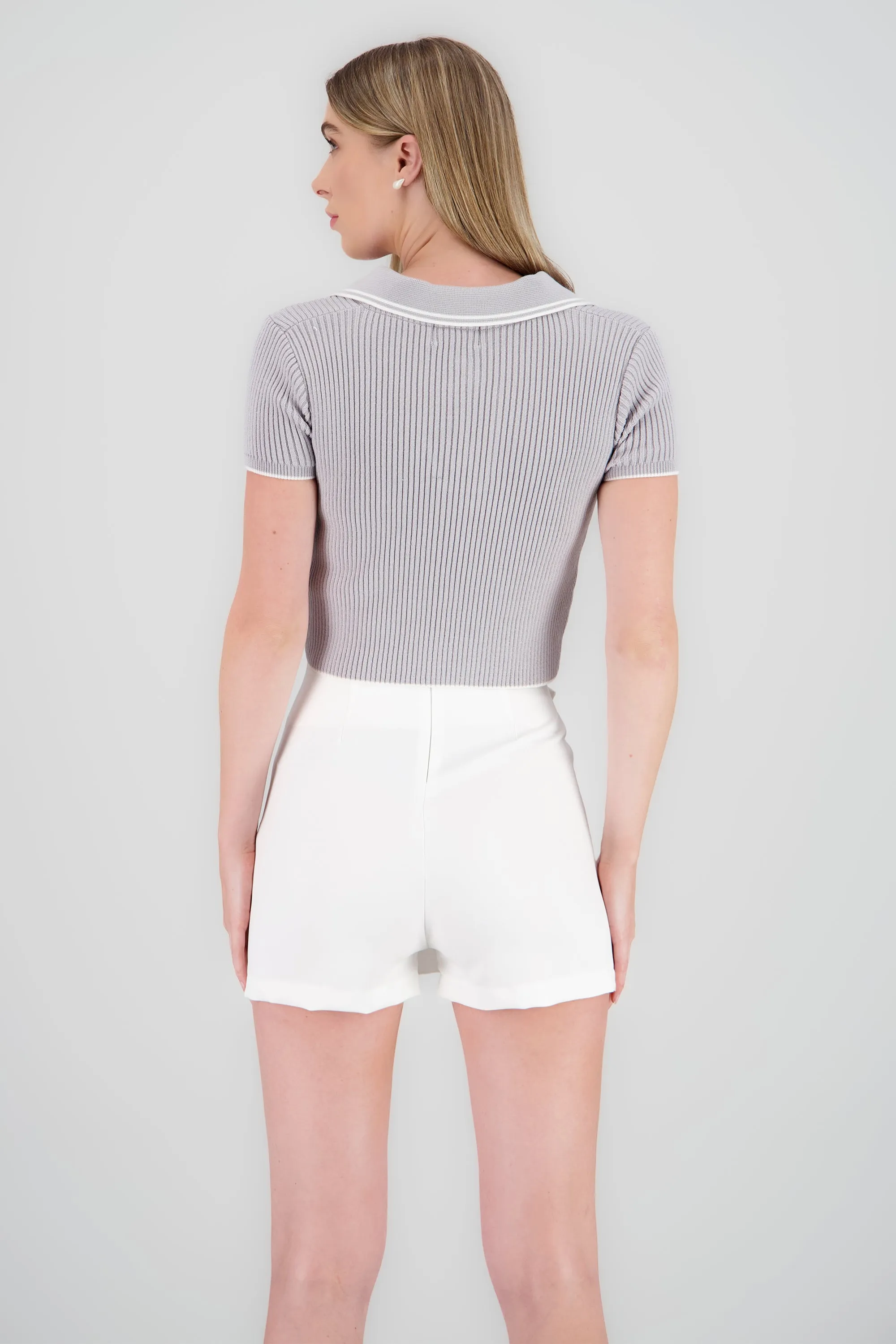 Top polo tejido contraste color Hypsters sold by Shasa product image thumbnail 4