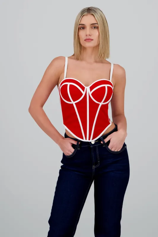 Corset varillas contraste sold by Shasa