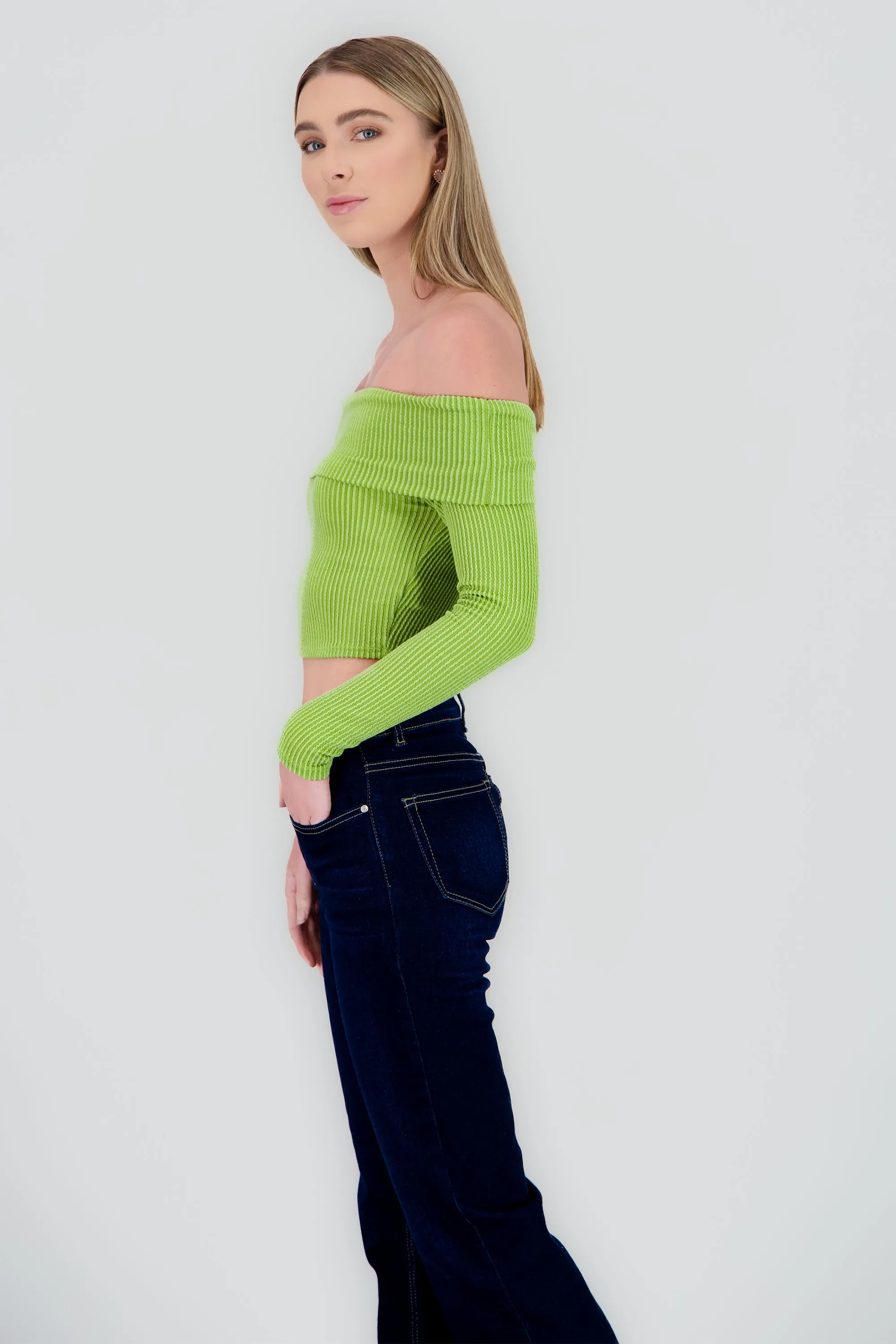 Top Sin Hombros Textura Rib sold by Shasa product image thumbnail 3