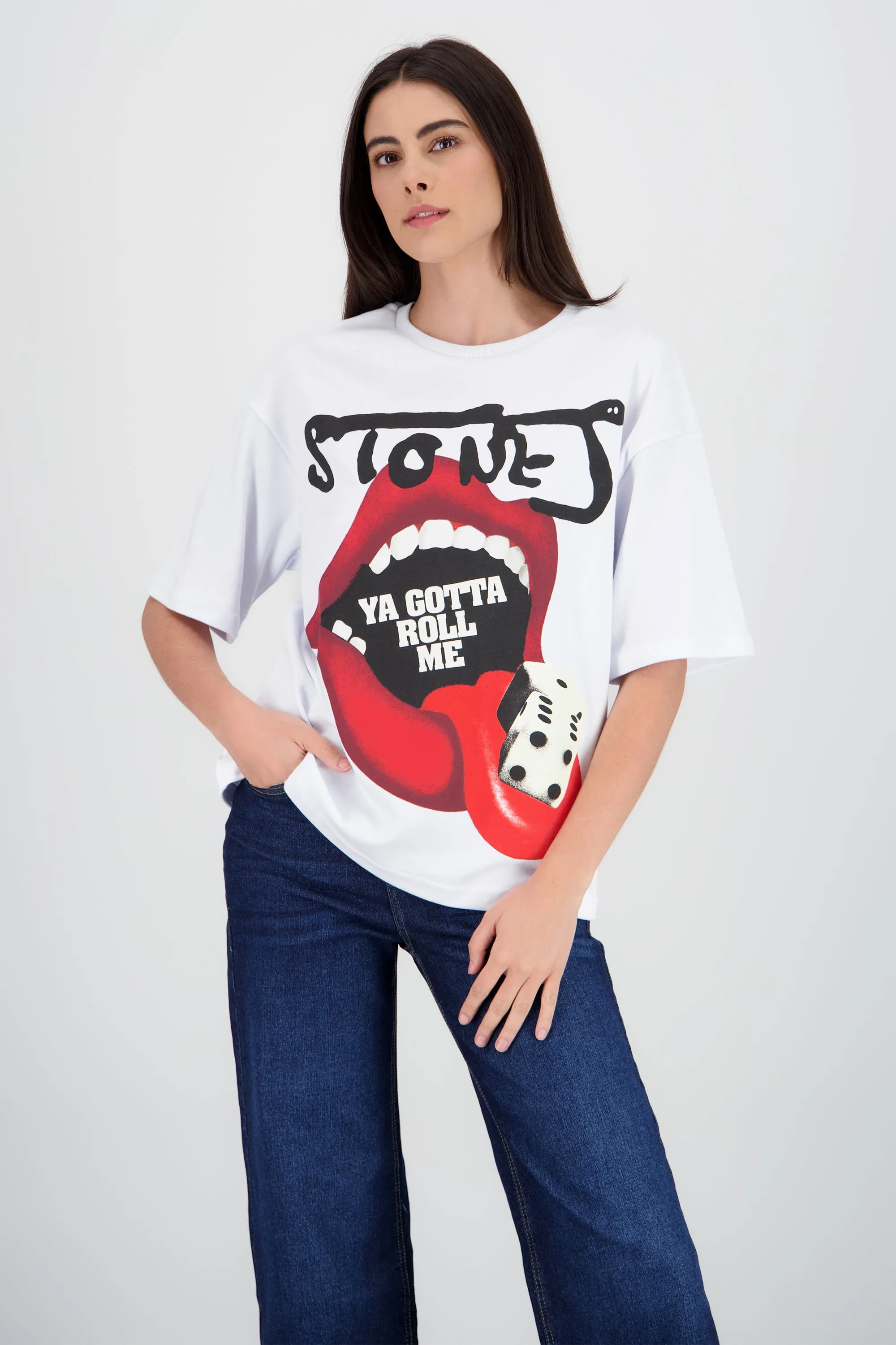 Playera rolling stones lengua roll me sold by Shasa