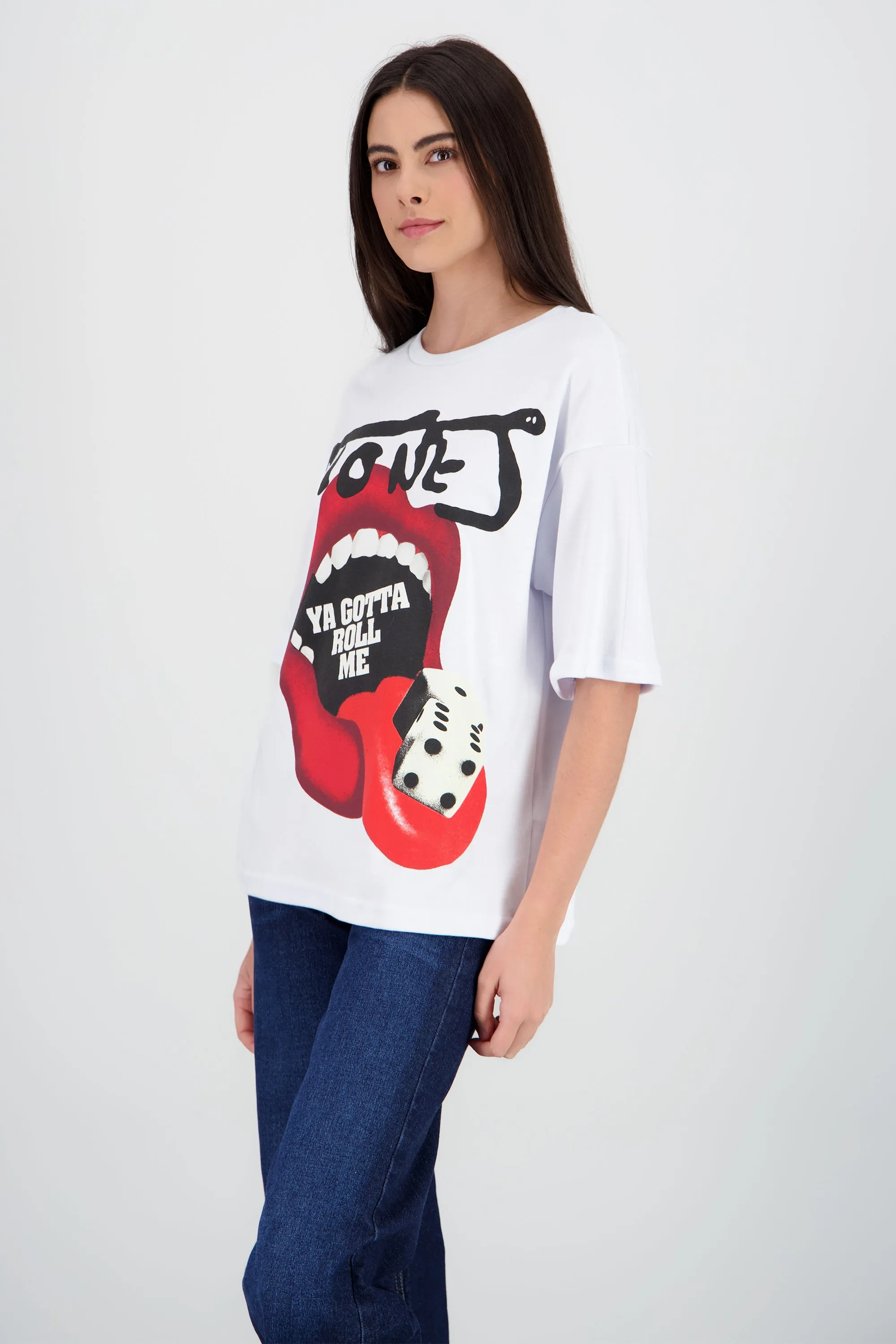 Playera rolling stones lengua roll me sold by Shasa product image thumbnail 3