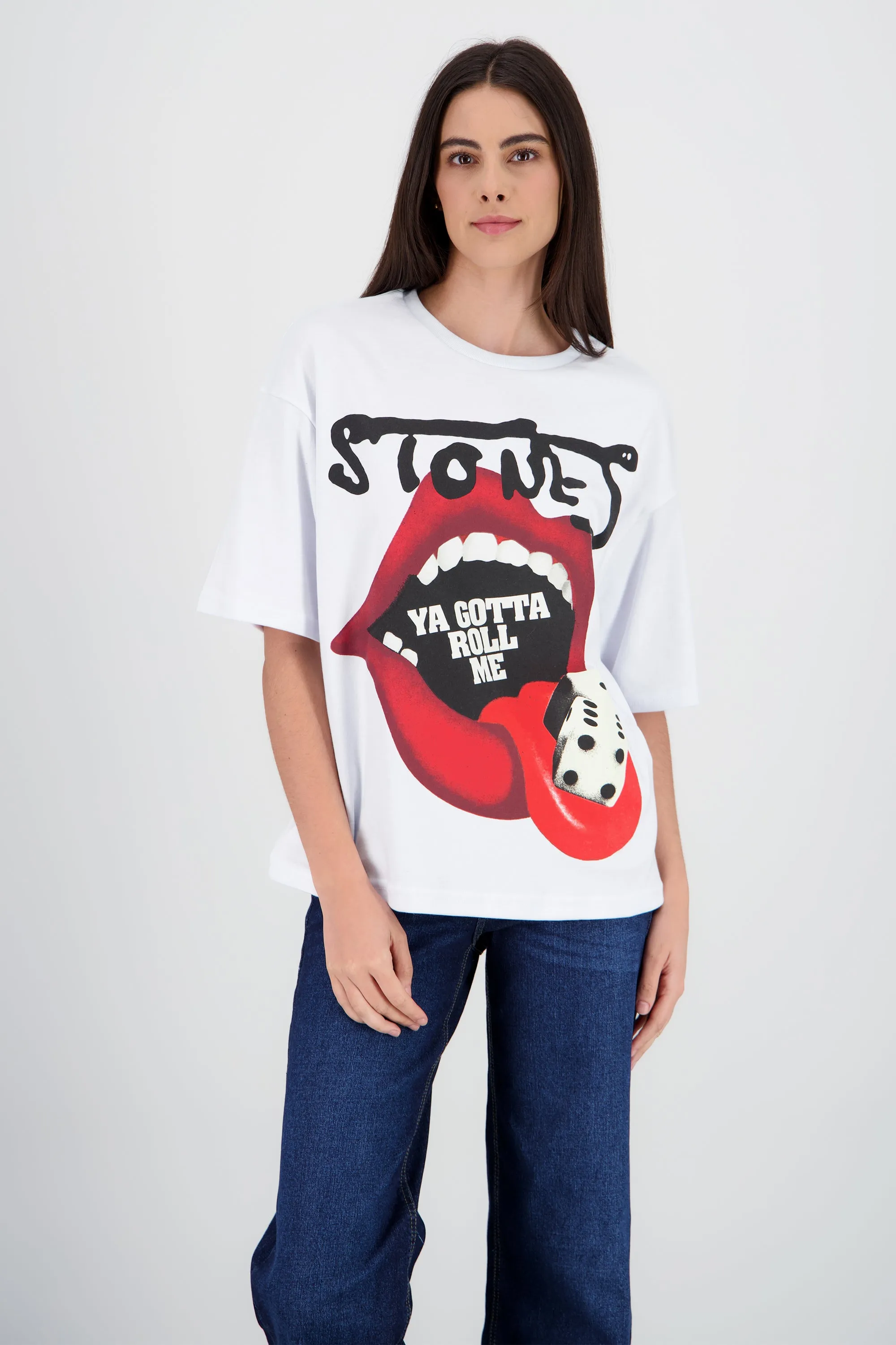 Playera rolling stones lengua roll me sold by Shasa product image thumbnail 2
