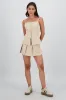Falda short tableado con cinturon sold by Shasa