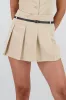 Falda short tableado con cinturon sold by Shasa