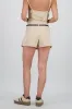Falda short tableado con cinturon sold by Shasa