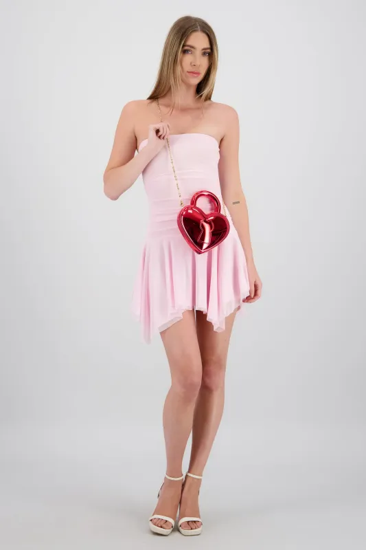 Bolsa acrílico corazón candado sold by Shasa