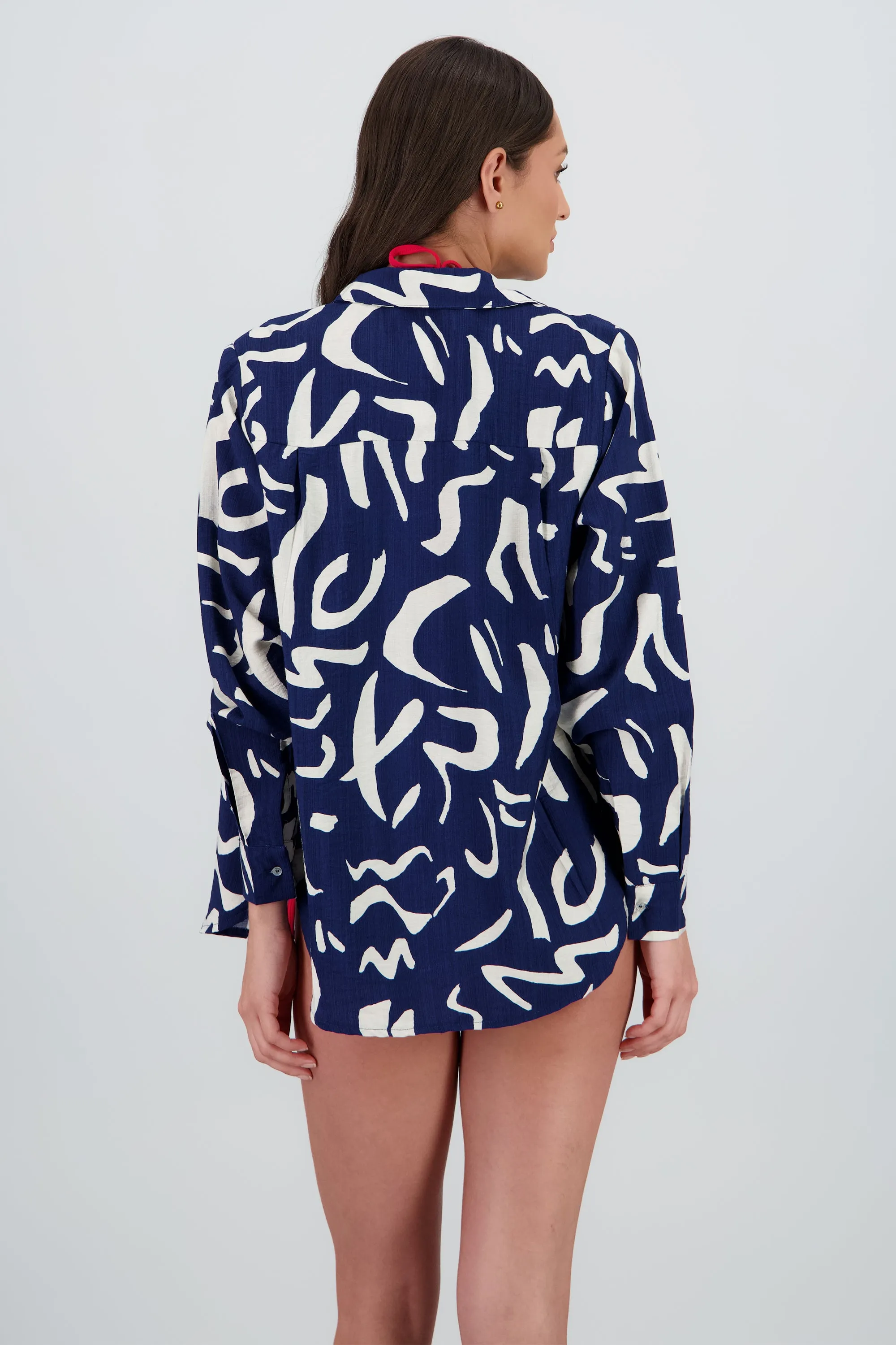 Camisa oversized detalle estampado sold by Shasa product image thumbnail 4