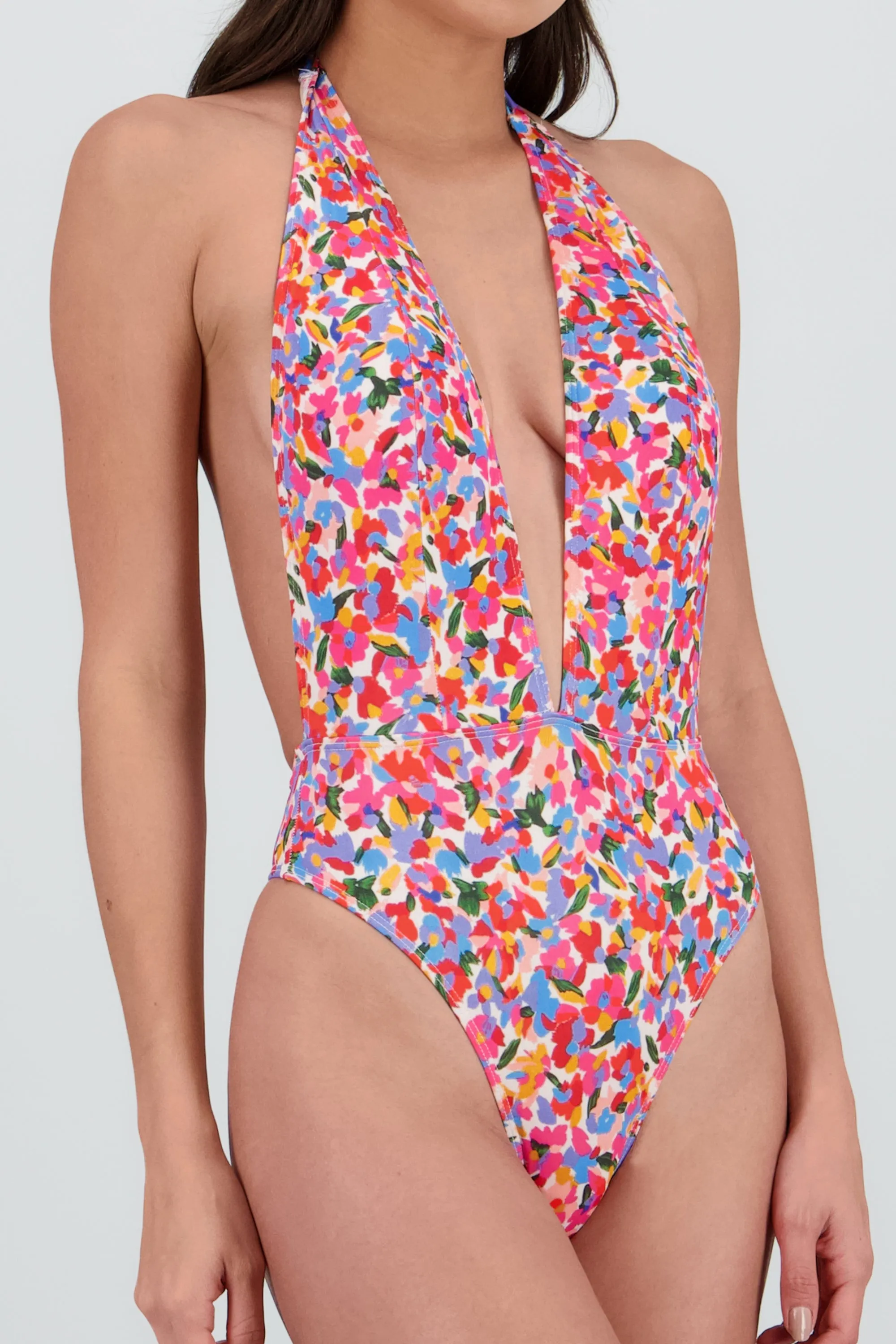 Traje de baño flores escote V espalda abierta sold by Shasa product image thumbnail 5