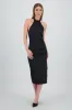 Vestido midi halter drapeado sold by Shasa