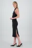Vestido midi halter drapeado sold by Shasa