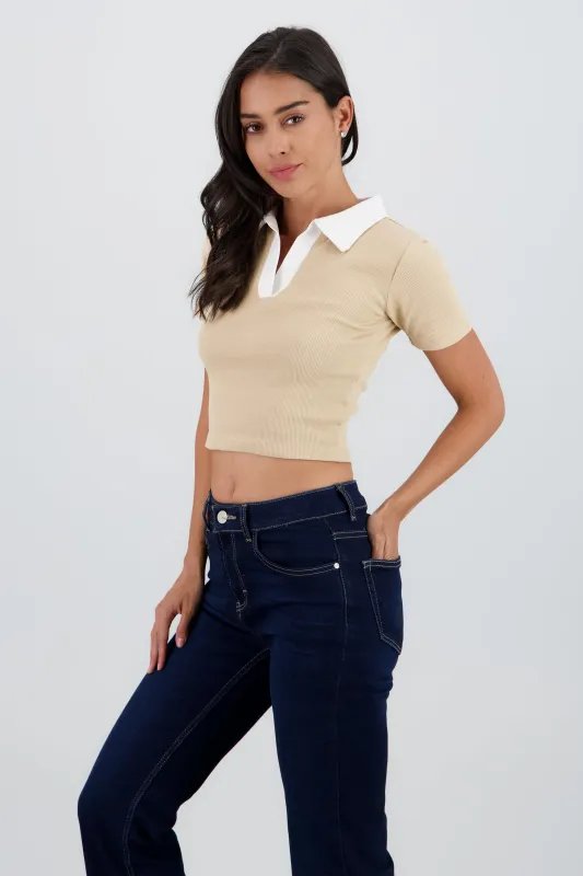 Top polo contraste sold by Shasa