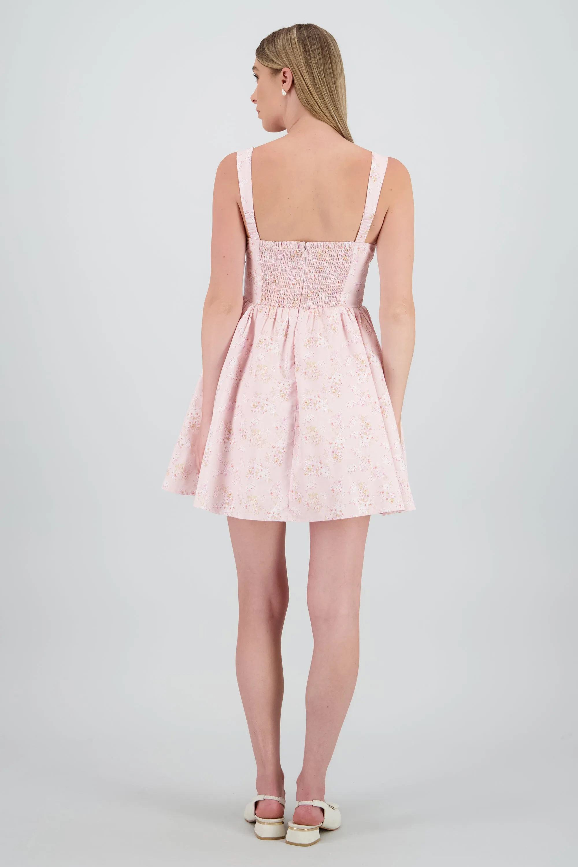 Vestido corto floral de crinolina con volumen sold by Shasa product image thumbnail 4