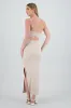 Vestido midi copas rib sold by Shasa