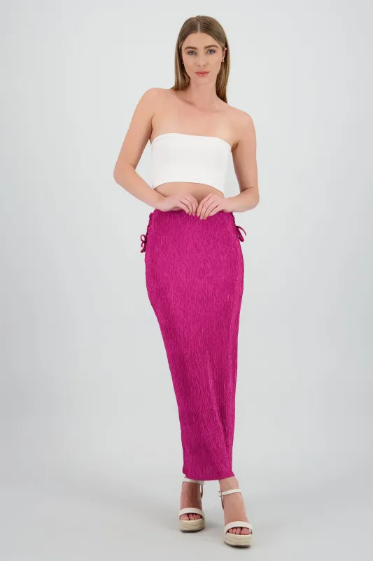 Falda midi textura sold by Shasa