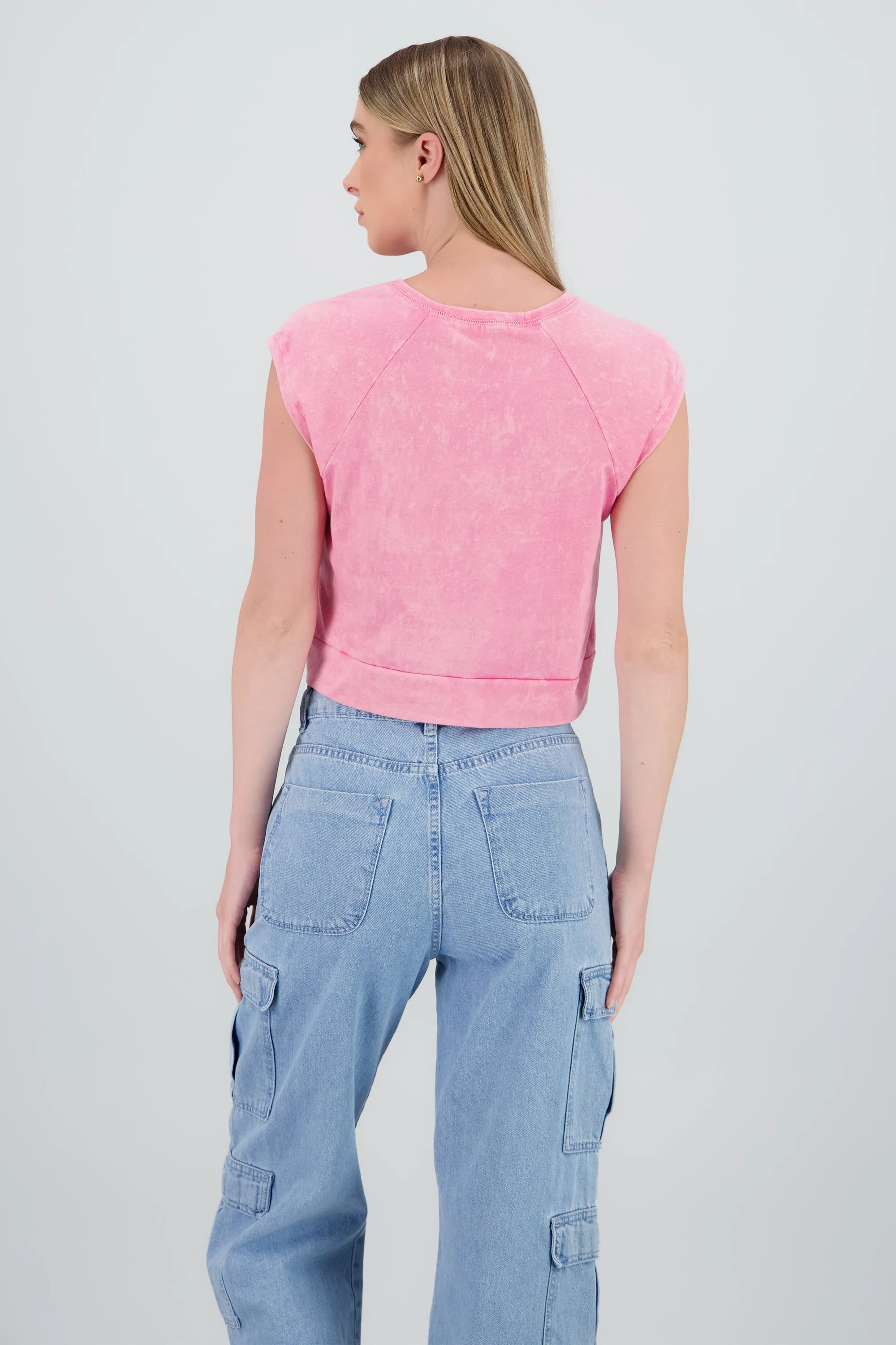 Top manga corta detalle parche sold by Shasa product image thumbnail 4