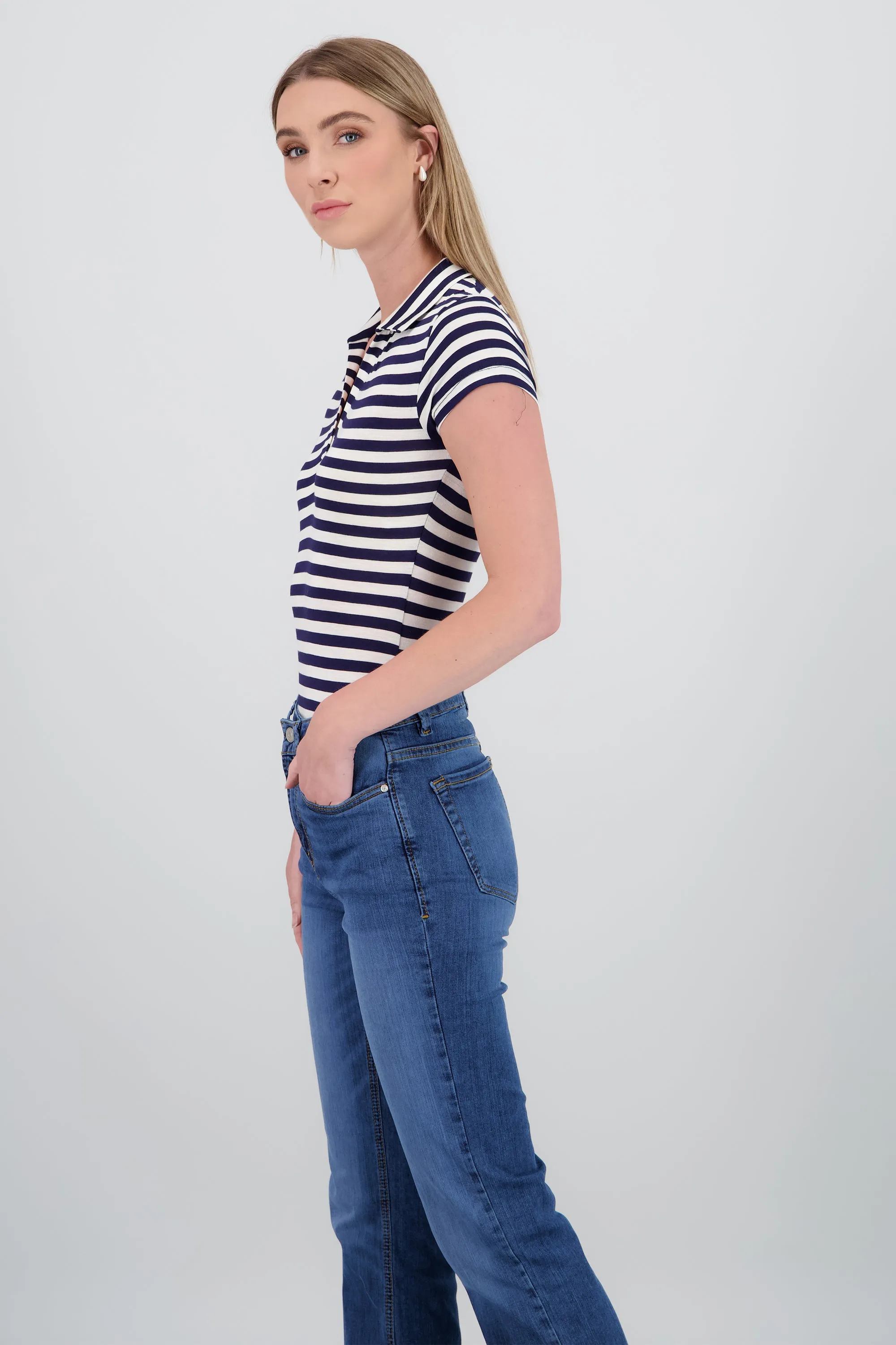 Body cuello polo manga corta rayas sold by Shasa product image thumbnail 3