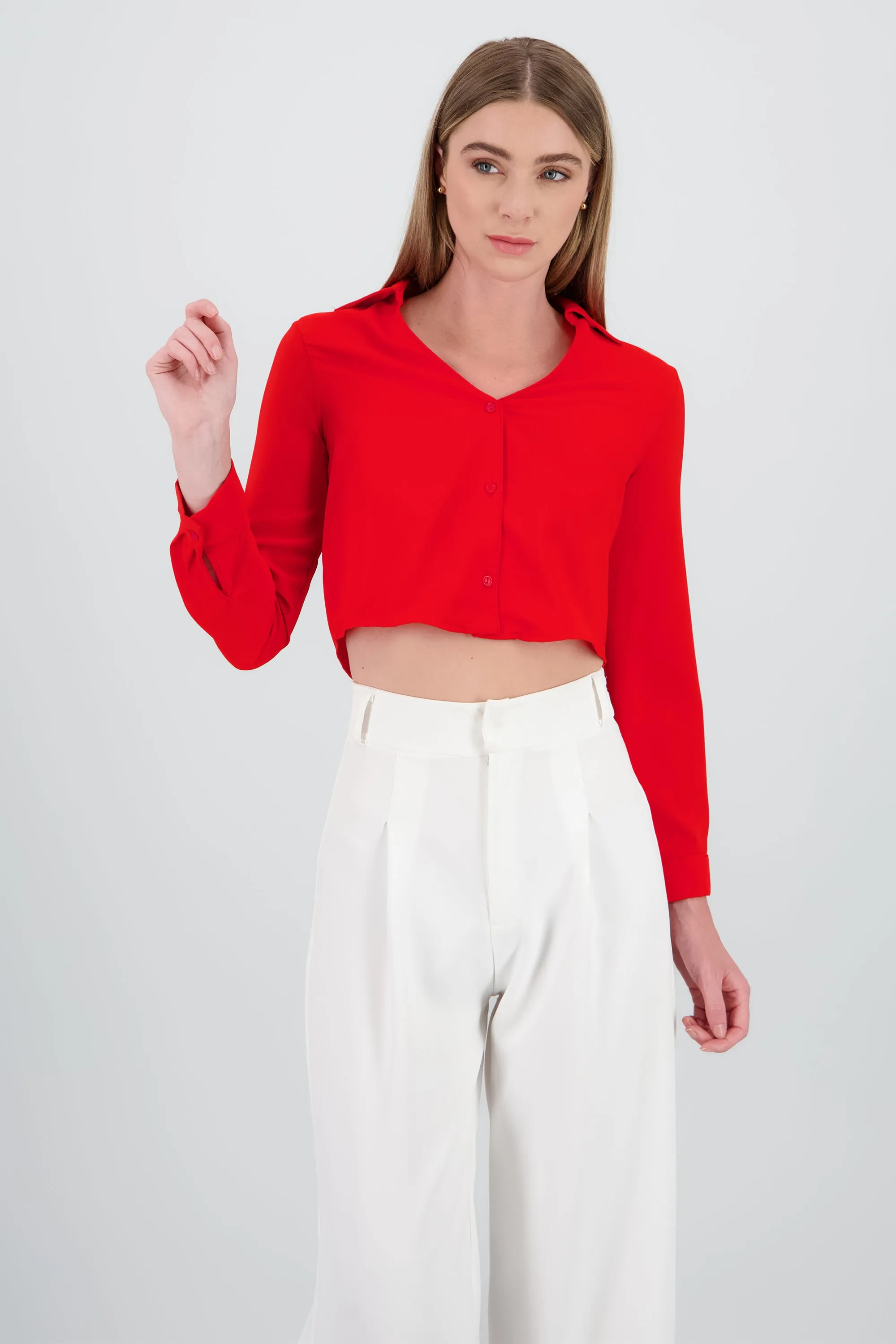 Camisa Crop Escote sold by Shasa