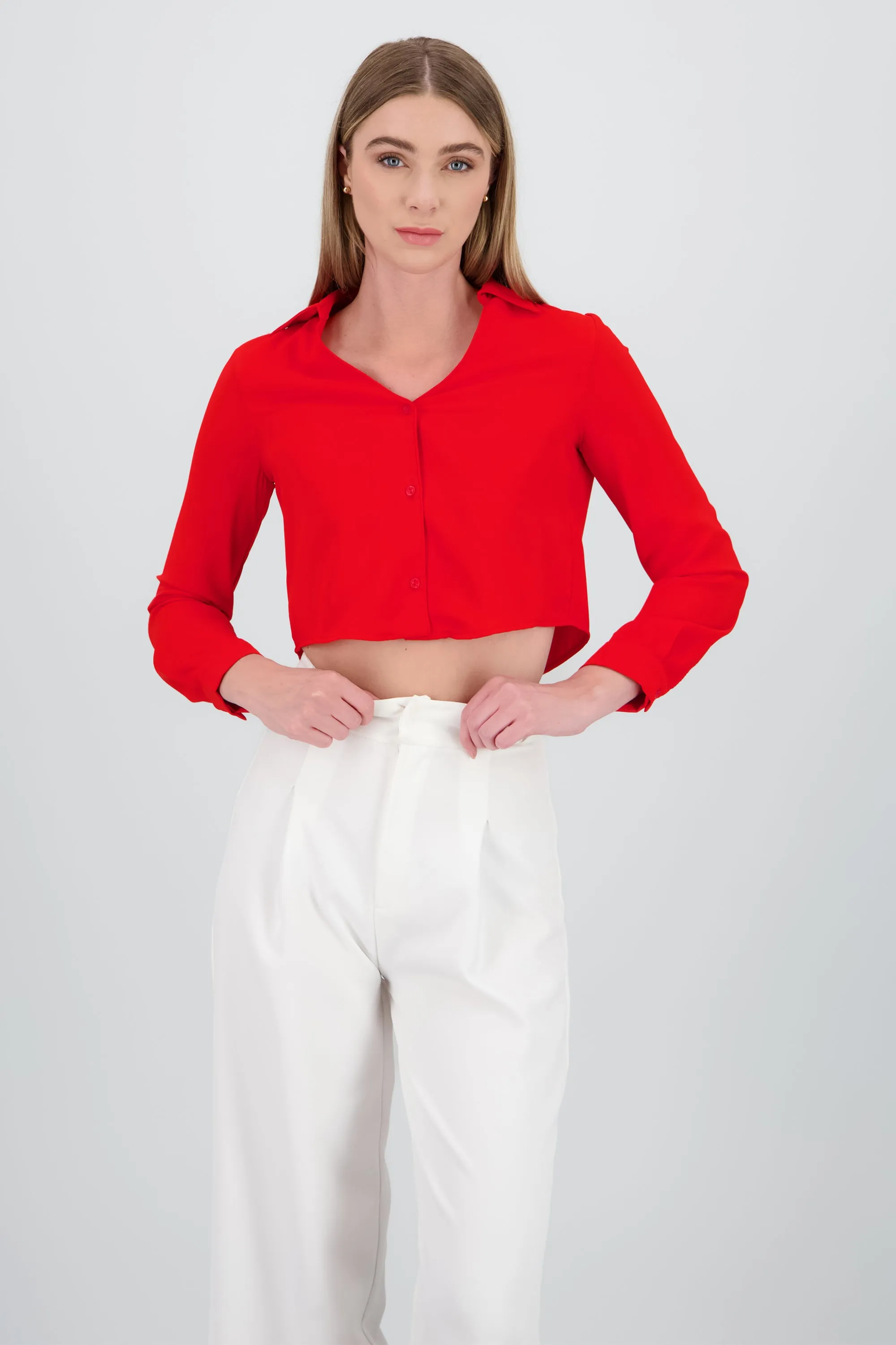 Camisa Crop Escote sold by Shasa product image thumbnail 2