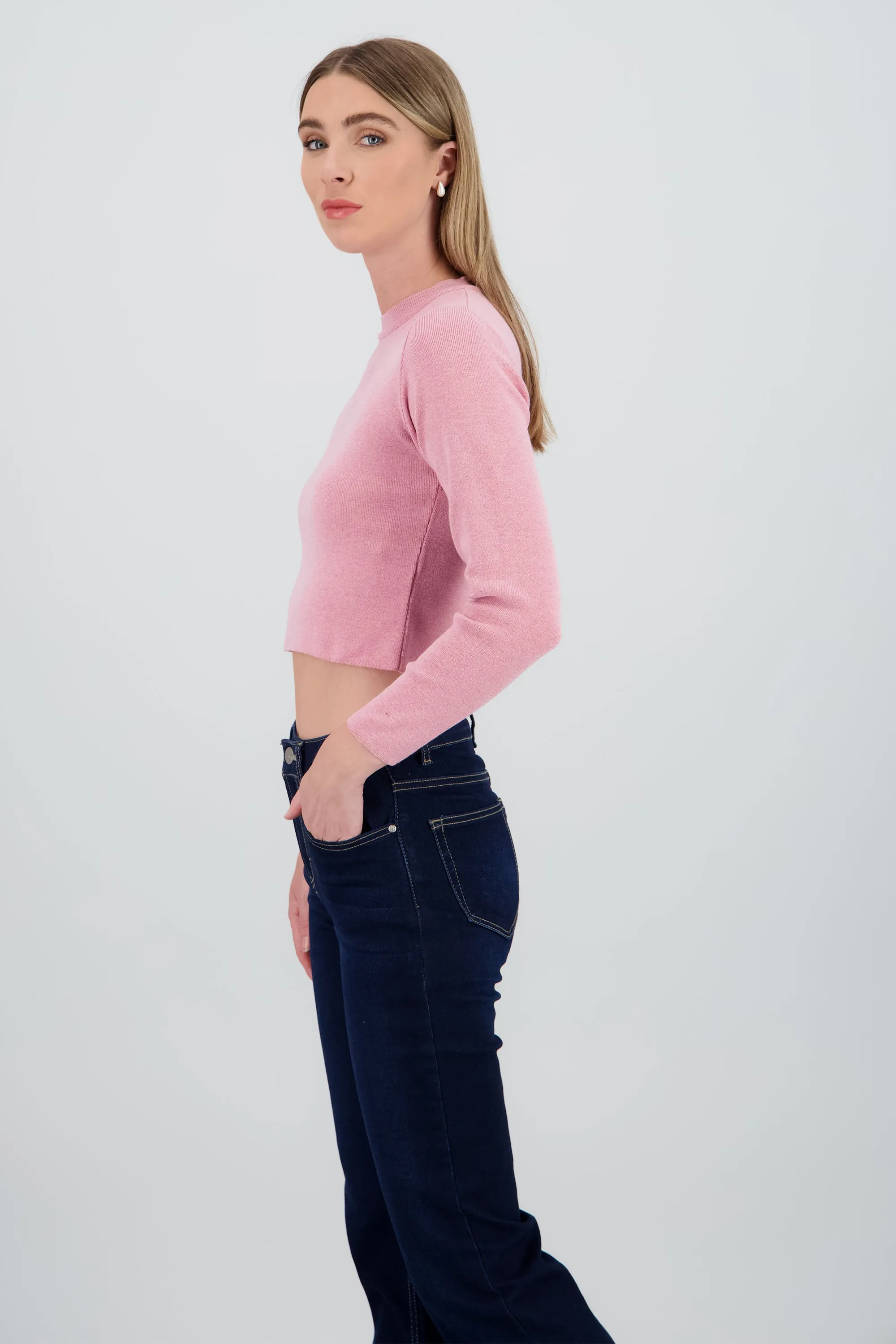 Sueter crop liso manga larga sold by Shasa product image thumbnail 3