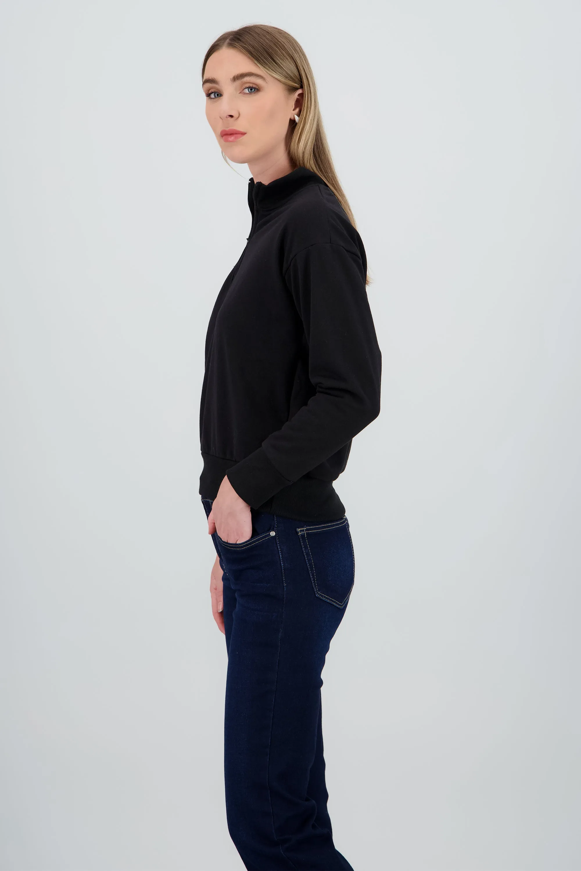 Sudadera lisa cuello medio cierre sold by Shasa product image thumbnail 3