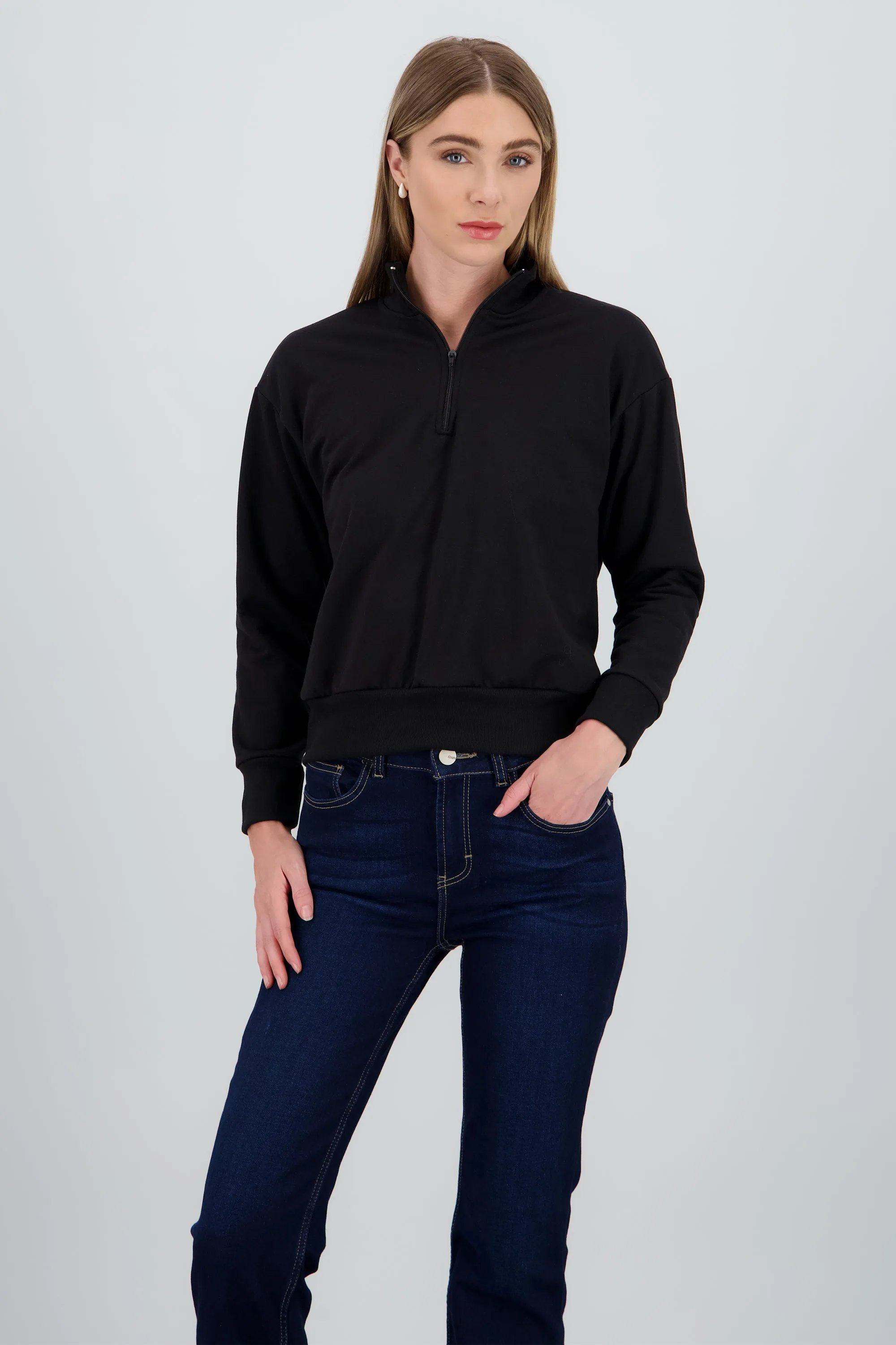 Sudadera lisa cuello medio cierre sold by Shasa product image thumbnail 2