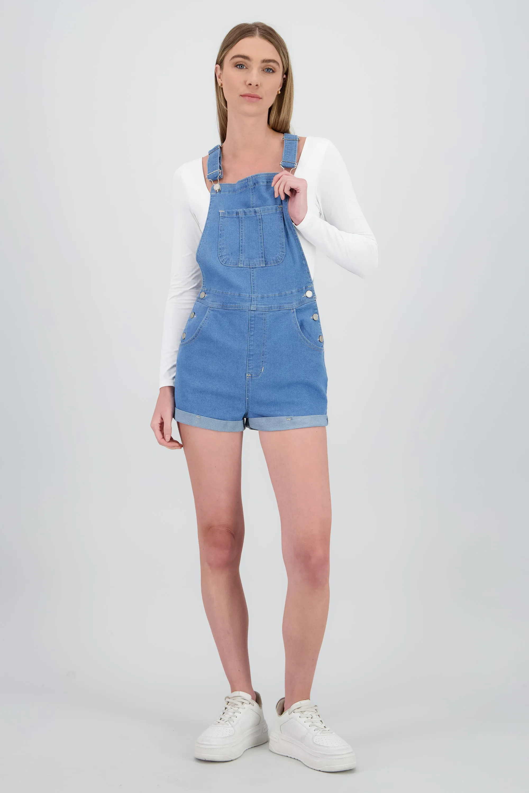 Overol Denim Short sold by Shasa