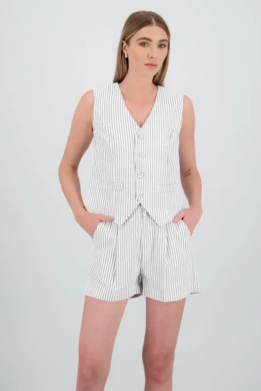 Chaleco sastre rayas sold by Shasa