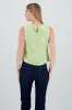 Top sin manga cuello redondo bordado sold by Shasa