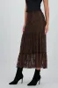 Falda midi olanes detalle encaje sold by Shasa