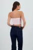Top crop detalle frunces moño sold by Shasa