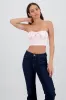 Top crop detalle frunces moño sold by Shasa